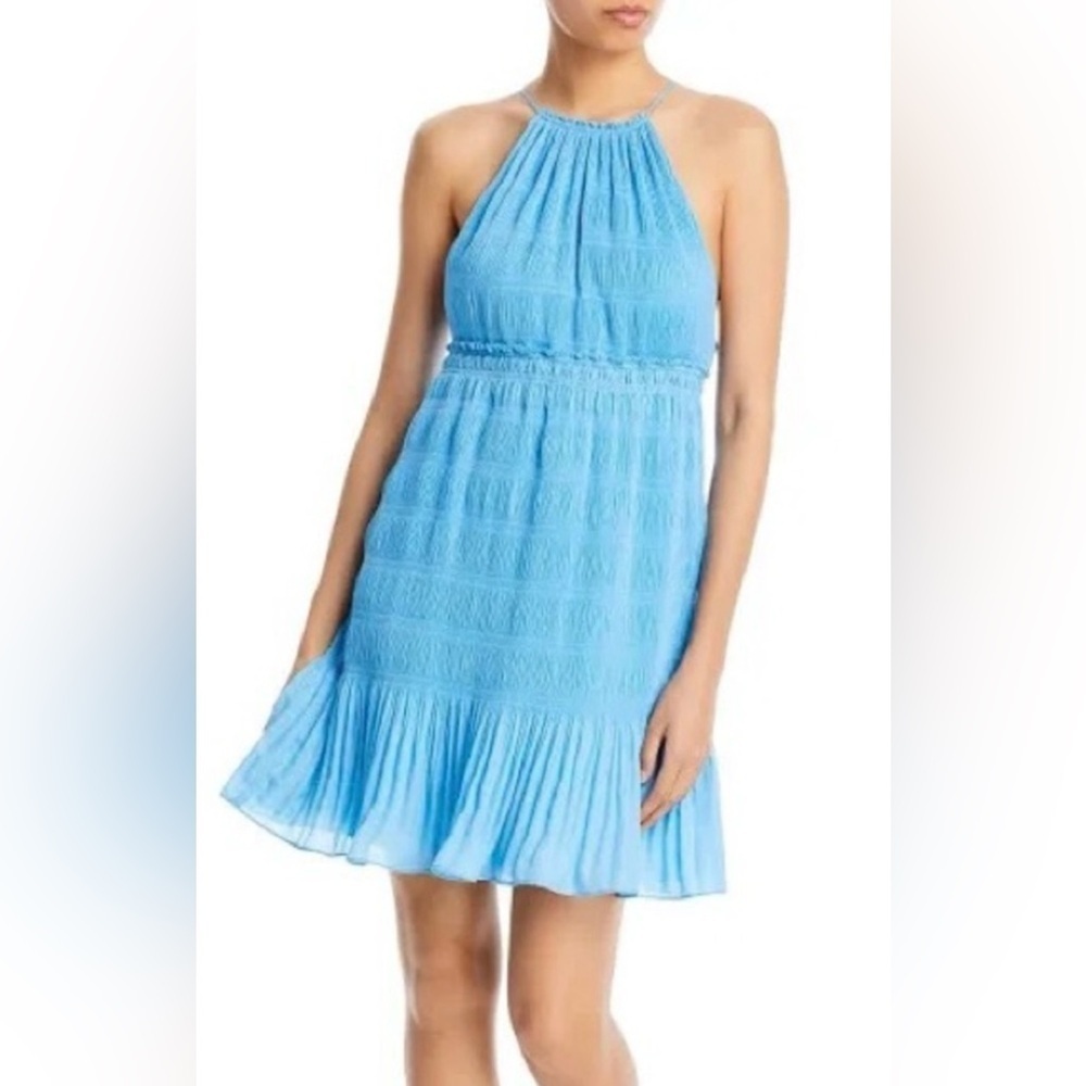 NWT REBECCA TAYLOR Pleated Voile Short Dress. Size Small